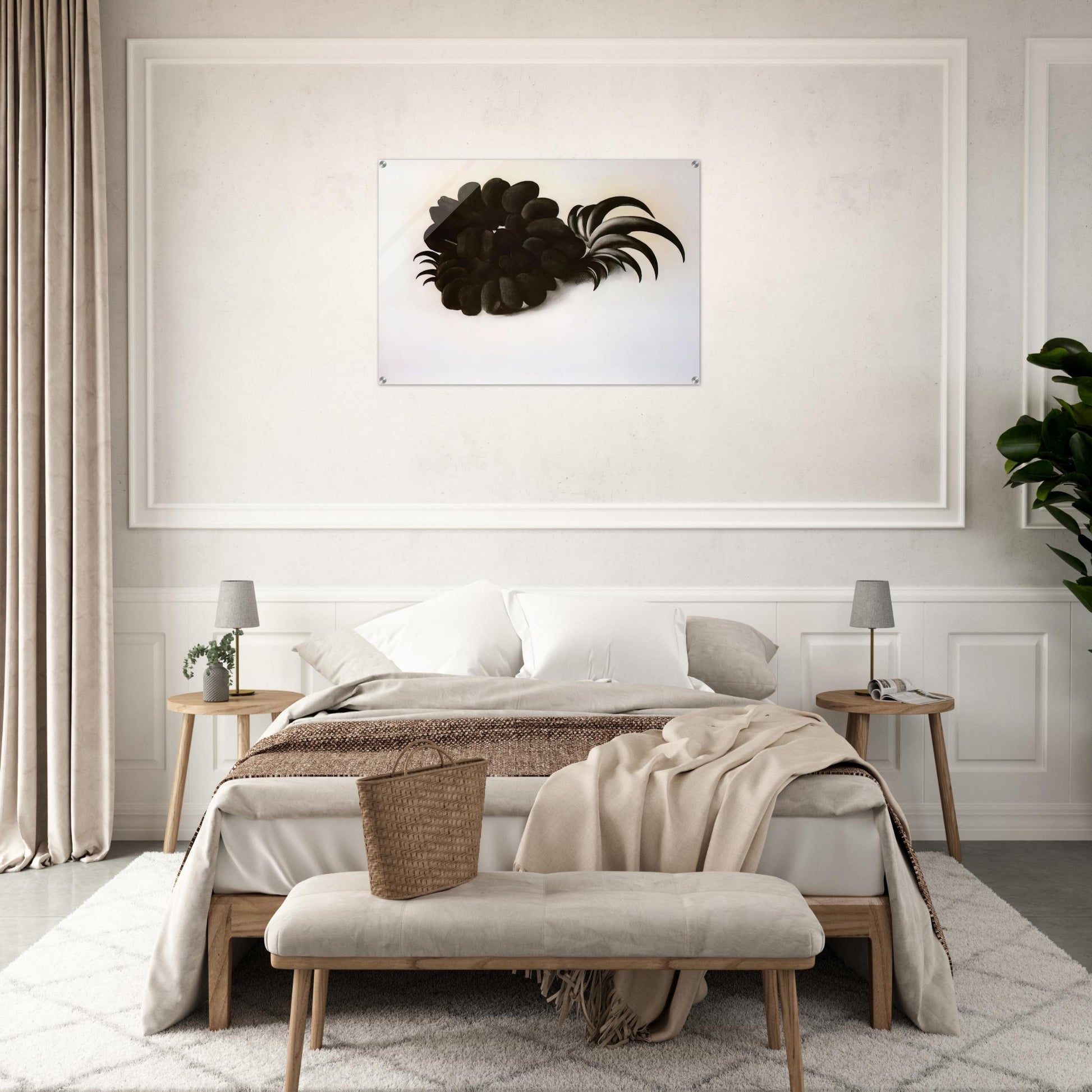 Eagle Claw and Bean Necklace - Georgia O'Keeffe Acrylic Print - 70x100 cm / 28x40″ inches