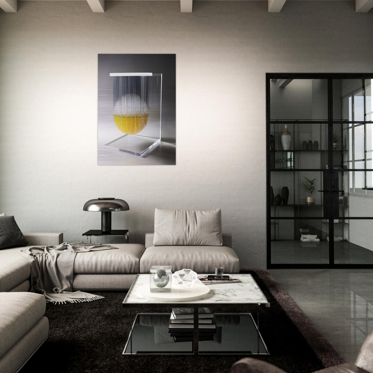 ESFERA THEOSPACIO 1989 - Jesus Rafael Soto Brushed Aluminum Print - 70x100 cm / 28x40 inches | Jesus Rafael Soto Aluminum Print | Jesus Rafael Soto Prints