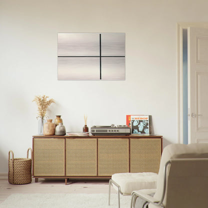 Horizontal and Vertical Lines - Ellsworth Kelly Brushed Aluminum Print - 70x100 cm / 28x40 inches | Ellsworth Kelly Aluminum Print | Ellsworth Kelly Prints