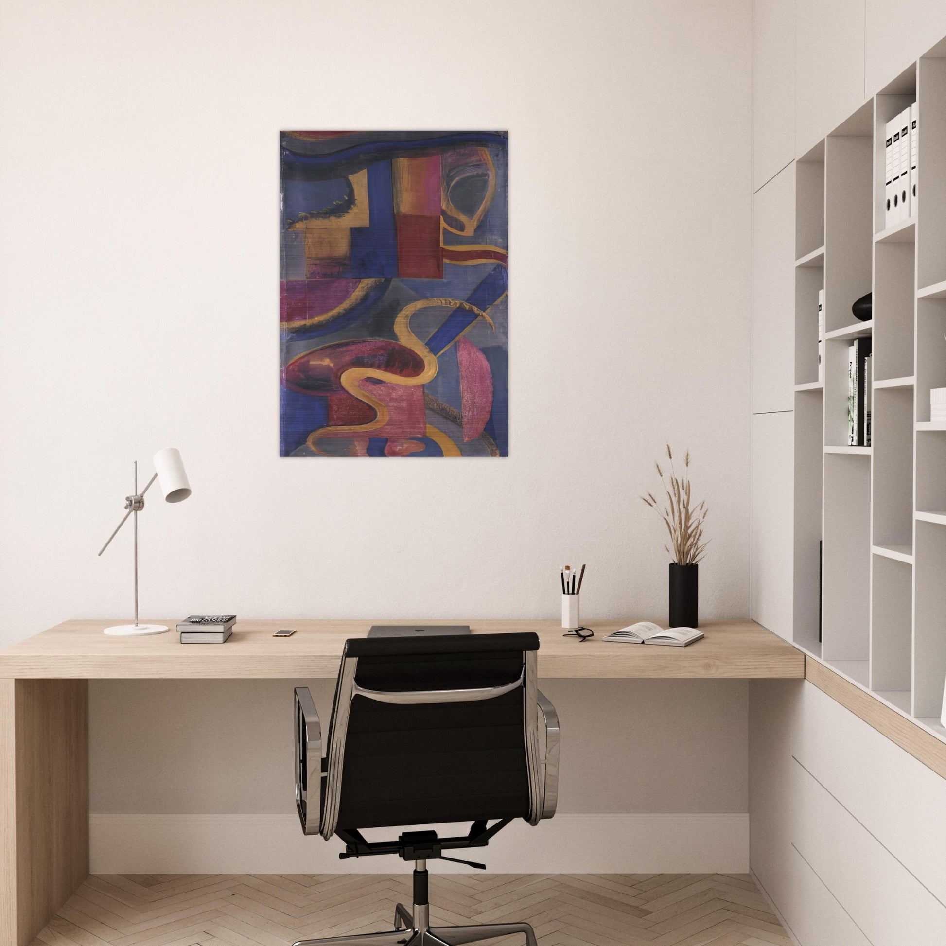 Composizione Dada - Abstract Art - Julius Evola Brushed Aluminum Print - 70x100 cm / 28x40 inches | Julius Evola Aluminum Print | Julius Evola Prints