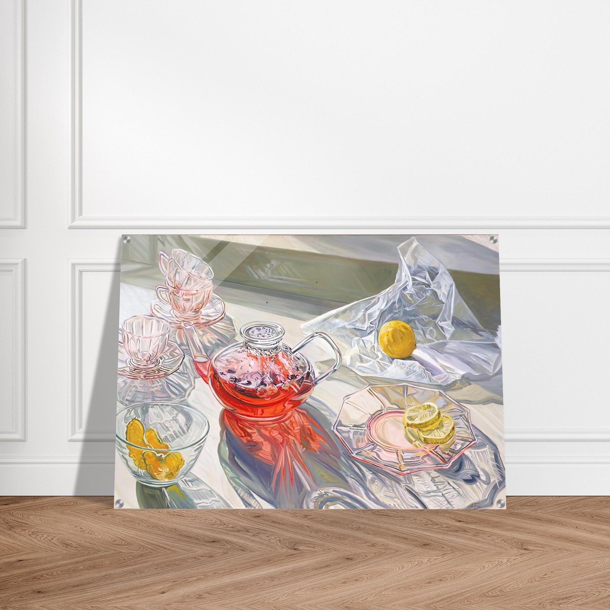 HERB TEA 1995 - Janet Fish Acrylic Print - 70x100 cm / 28x40″ inches | Janet Fish Wall Art | Janet Fish Prints