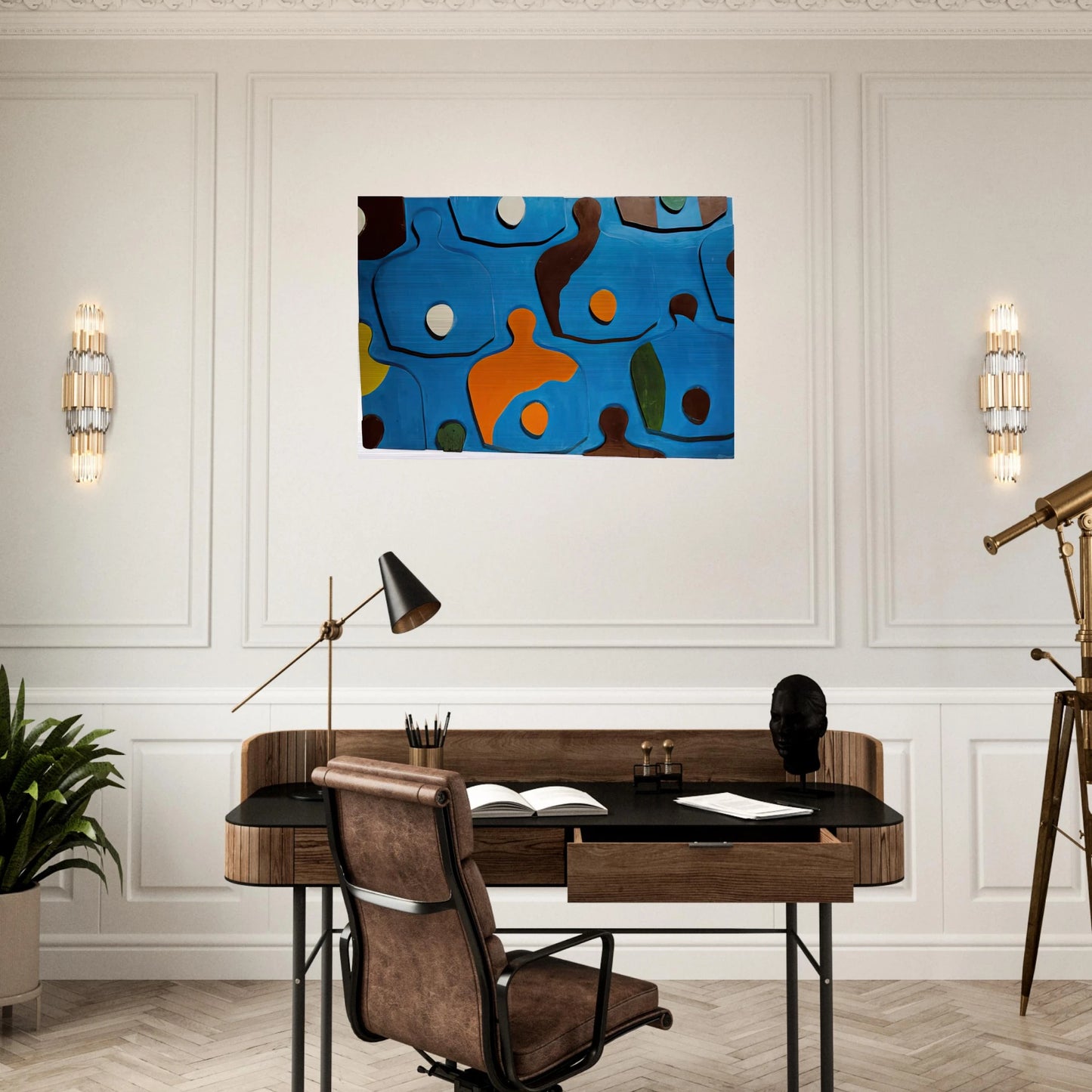 Еgg Board - Jean Arp Brushed Aluminum Print - 70x100 cm / 28x40 inches | Jean Arp Aluminum Print | Jean Arp Prints
