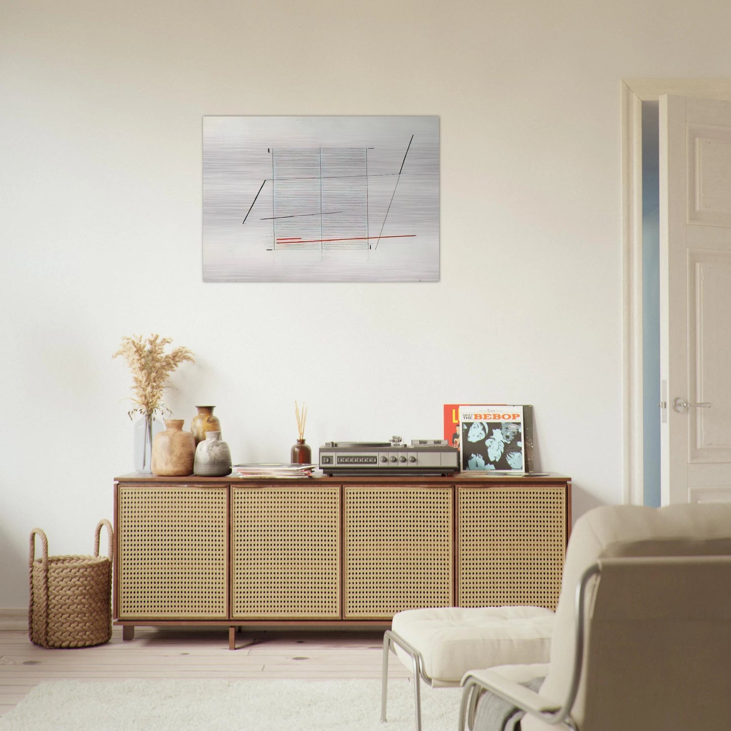 Acrilico K - 1979 - Bice Lazzari Brushed Aluminum Print - 70x100 cm / 28x40 inches | Bice Lazzari Aluminum Print | Bice Lazzari Prints