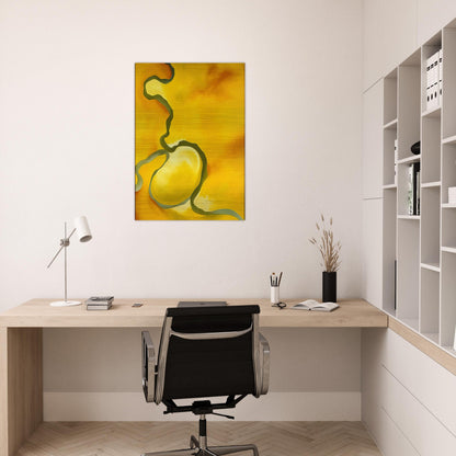 Green, Yellow and Orange - Georgia O'Keeffe Brushed Aluminum Print - 70x100 cm / 28x40 inches | Georgia O'Keeffe Aluminum Print | Georgia O'Keeffe Prints