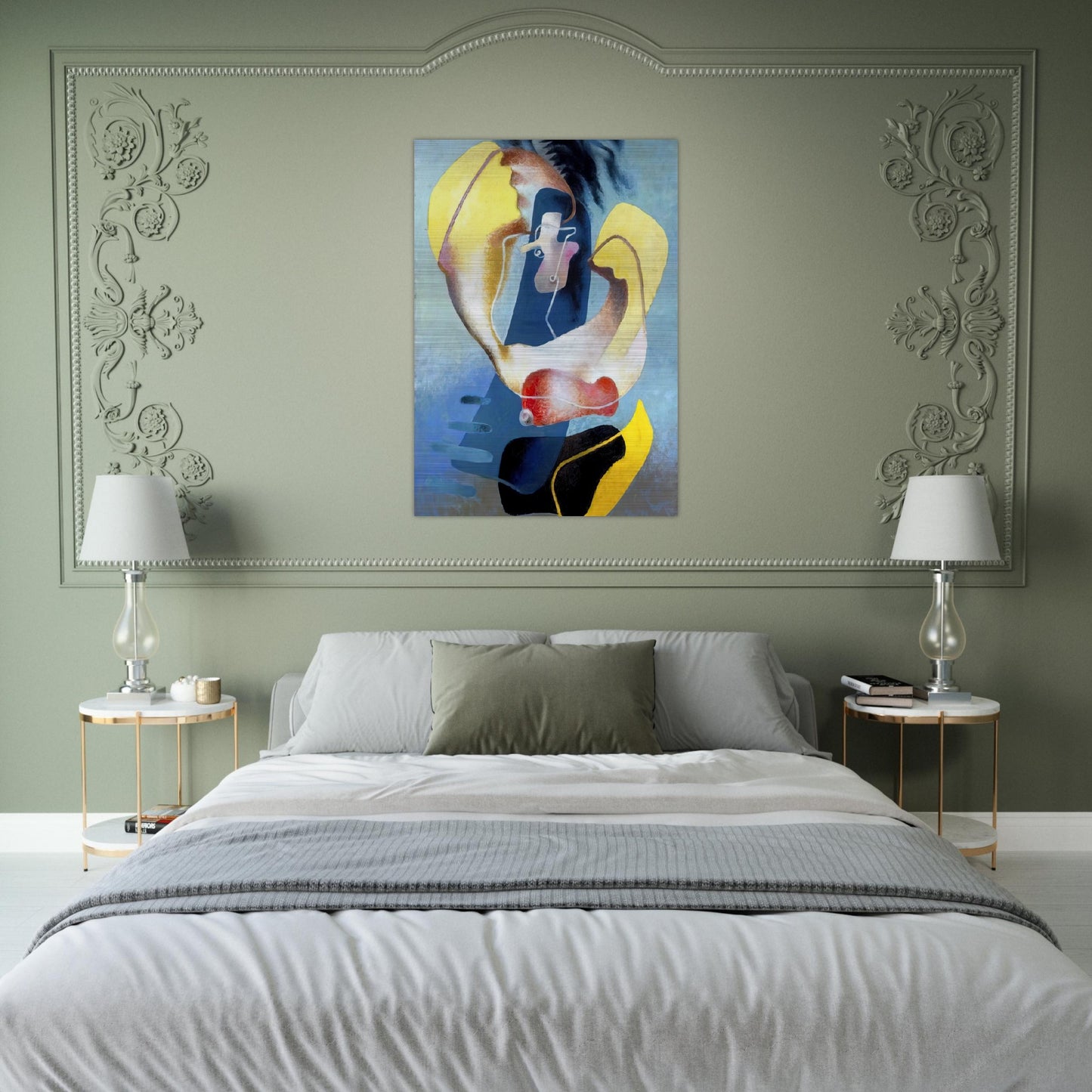 THE FIGURE IN SPACE 1937 - Enrico Prampolini Brushed Aluminum Print - 70x100 cm / 28x40 inches | Enrico Prampolini Aluminum Print | Enrico Prampolini Prints