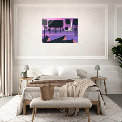 Sleeping Beauty - Eyvind Earle Acrylic Print - 70x100 cm / 28x40″ inches