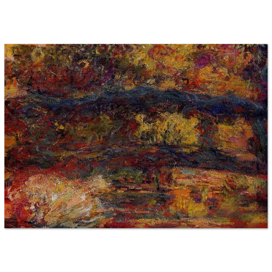 The Japanese Bridge 5 - claude monet Brushed Aluminum Print - 70x100 cm / 28x40 inches | claude monet Aluminum Print | claude monet Prints