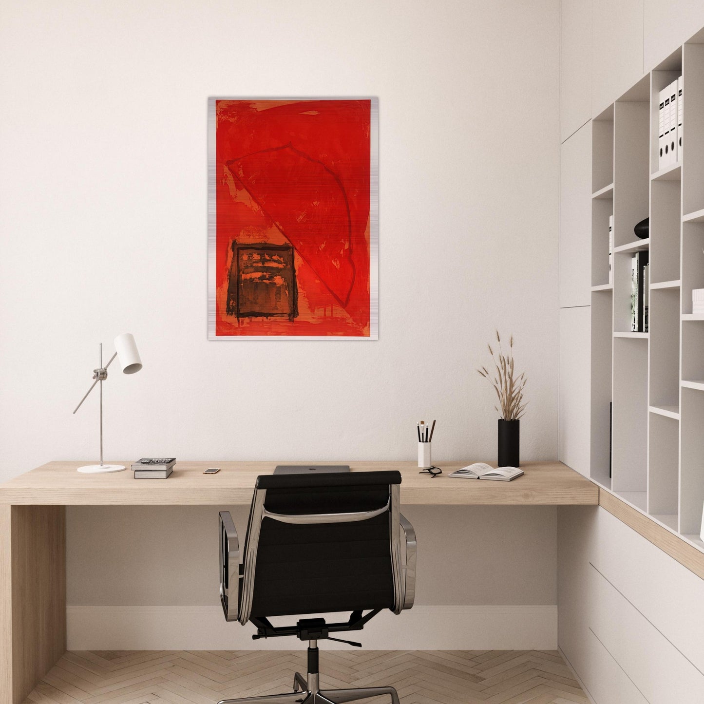 Trace - 1979 - John Hoyland Brushed Aluminum Print - 70x100 cm / 28x40 inches | John Hoyland Aluminum Print | John Hoyland Prints
