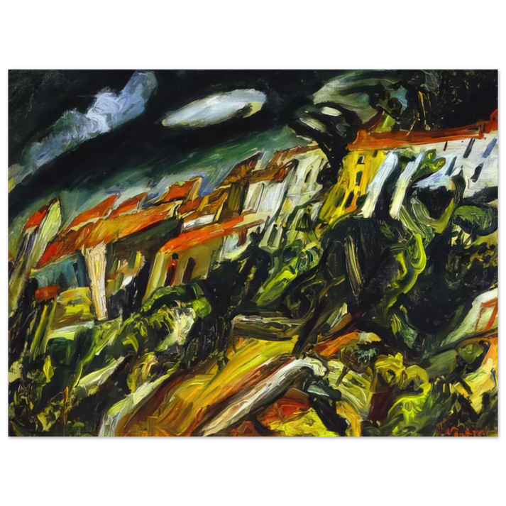 Chaim Soutine - VIEW OF CERET  75x100 cm / 30x40inches Fine Art Poster