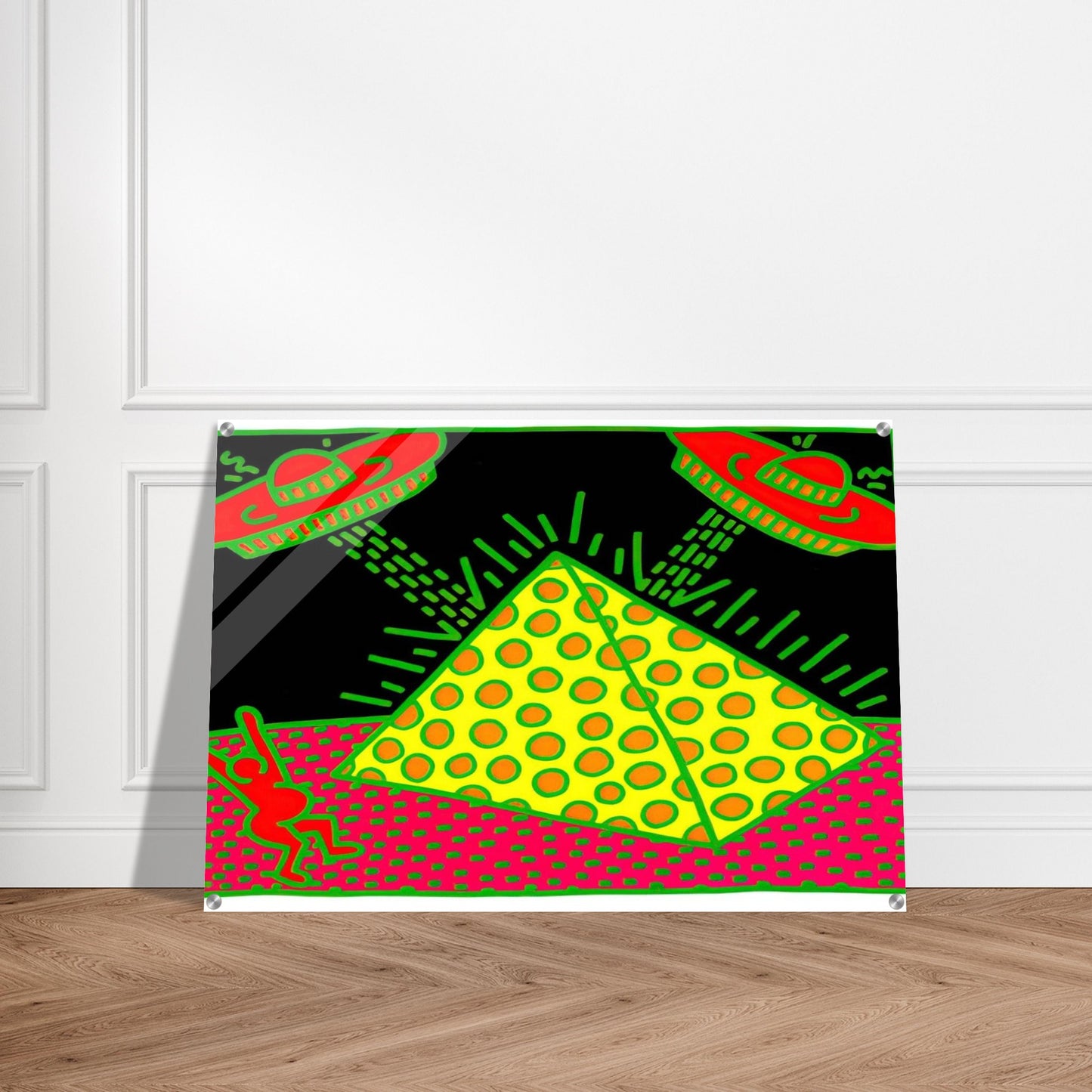 UNTITLED 1983 3 - Keith Haring Acrylic Print - 70x100 cm / 28x40″ inches | Keith Haring Art For Sale