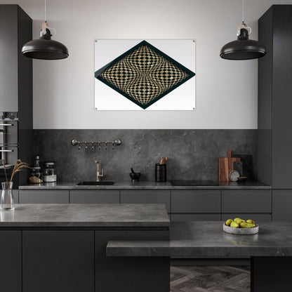Oggetto ottico dynamico - Op Art - Dadamaino Acrylic Print - 70x100 cm / 28x40″ inches