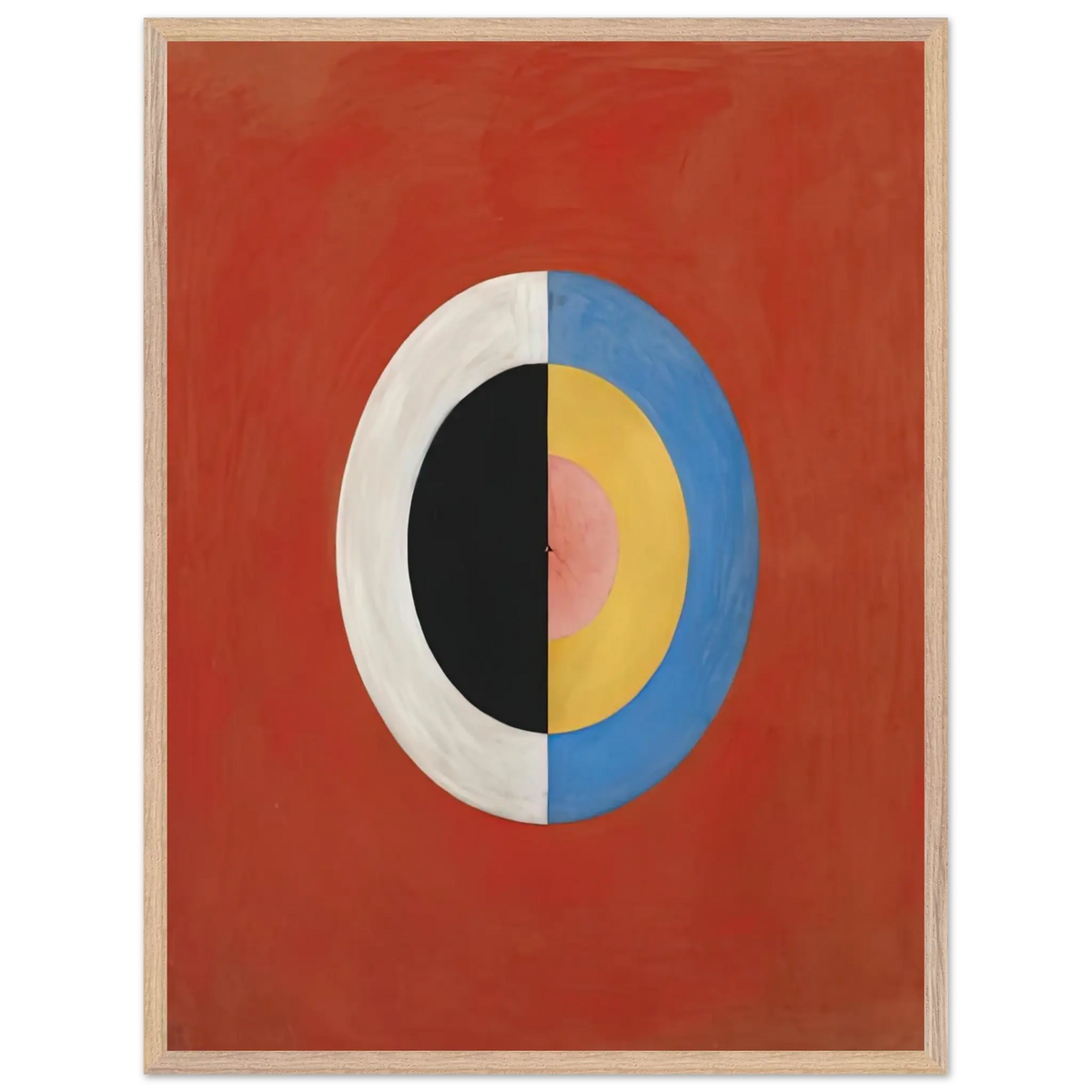 Hilma af Klint - THE SWAN NO 17 1915 0 Wall art - A3 (29.7 x 42  cm) - Premium Wooden Framed Poster With Fine Art Paper - White frame