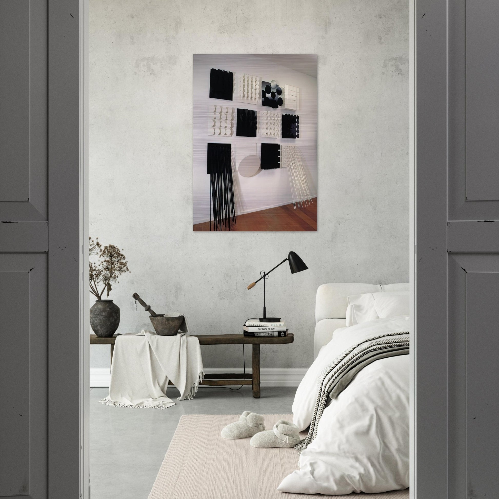 Amazonia Black and white - Neo-Concretism - Lygia Pape Brushed Aluminum Print - 70x100 cm / 28x40 inches | Lygia Pape Aluminum Print | Lygia Pape Prints
