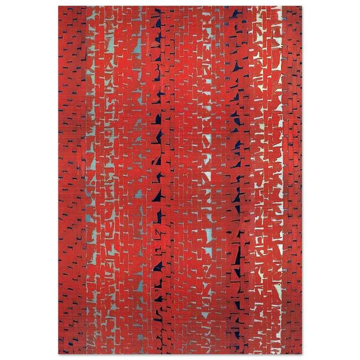 RED SUNSET OLD POND CONCERTO 1972 - Alma Woodsey Thomas Brushed Aluminum Print - 70x100 cm / 28x40 inches | Alma Woodsey Thomas Aluminum Print | Alma Woodsey Thomas Prints