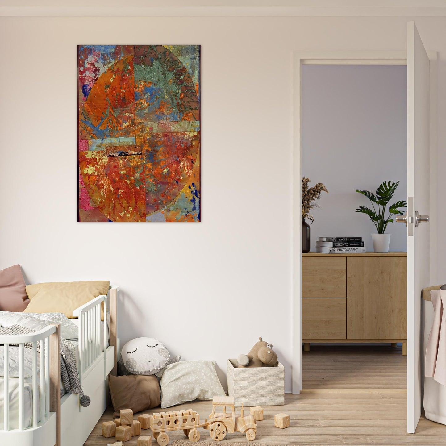 Baptistry - Sam Gilliam Brushed Aluminum Print - 70x100 cm / 28x40 inches | Sam Gilliam Aluminum Print | Sam Gilliam Prints