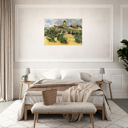 The Mill of Alphonse Daudet at Fontevieille - Vincent van Gogh Acrylic Print - 70x100 cm / 28x40″ inches | Vincent van Gogh Wall Art | Vincent van Gogh Prints