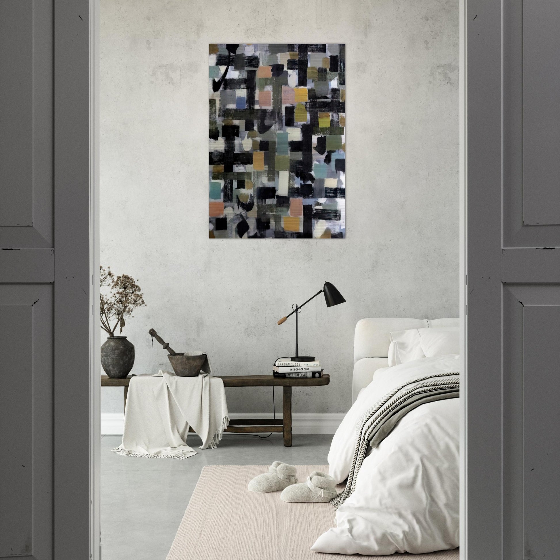Number 13 - 1952 - Bradley Walker Tomlin Brushed Aluminum Print - 70x100 cm / 28x40 inches | Bradley Walker Tomlin Aluminum Print | Bradley Walker Tomlin Prints