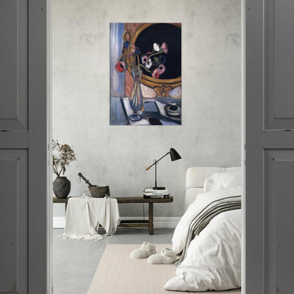 ANEMONE AND MIRROR 1920 - Henri Matisse Brushed Aluminum Print - 70x100 cm / 28x40 inches | Henri Matisse Aluminum Print | Henri Matisse Prints