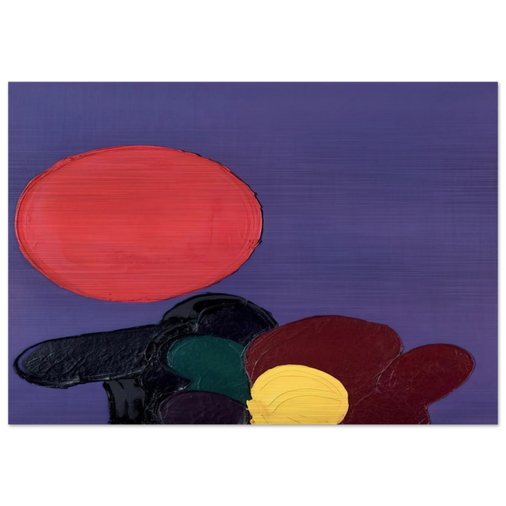 UNTITLED 1971 - Luis Feito Brushed Aluminum Print - 70x100 cm / 28x40 inches | Luis Feito Aluminum Print | Luis Feito Prints