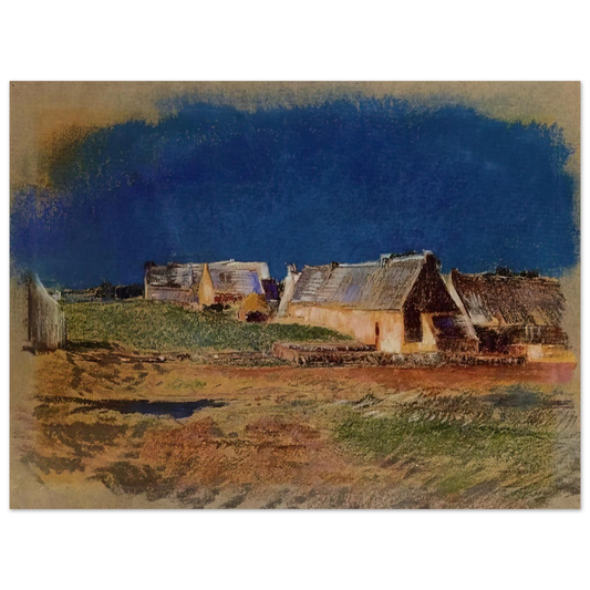 Odilon Redon - LANDSCAPE IN BRITTANY PEYRELEBADE  75x100 cm / 30x40inches Fine Art Poster
