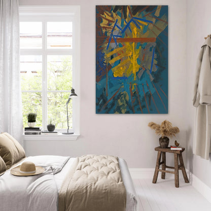 Broken Blue - 1958 - John Ferren Art Prints - 100x150 cm / 40x60″ inches | John Ferren Poster | John Ferren Prints