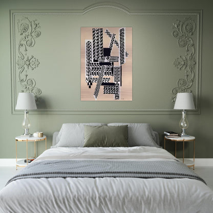 REED PEN COLLAGE 1922 - Hannah Hoch Brushed Aluminum Print - 70x100 cm / 28x40 inches | Hannah Hoch Aluminum Print | Hannah Hoch Prints