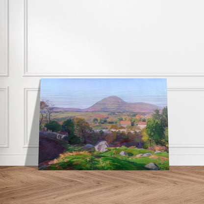Landscape of Puy de Dôme - Armand Guillaumin Brushed Aluminum Print - 70x100 cm / 28x40 inches | Armand Guillaumin Aluminum Print | Armand Guillaumin Prints