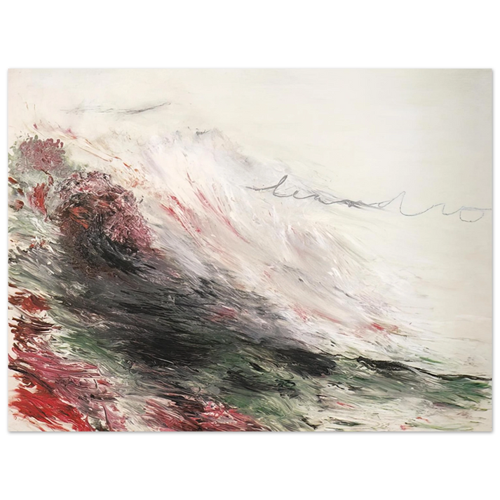 Cy Twombly - Hero and Leandro  A Painting in Four Parts  Part I  75x100 cm / 30x40inches Fine Art Poster