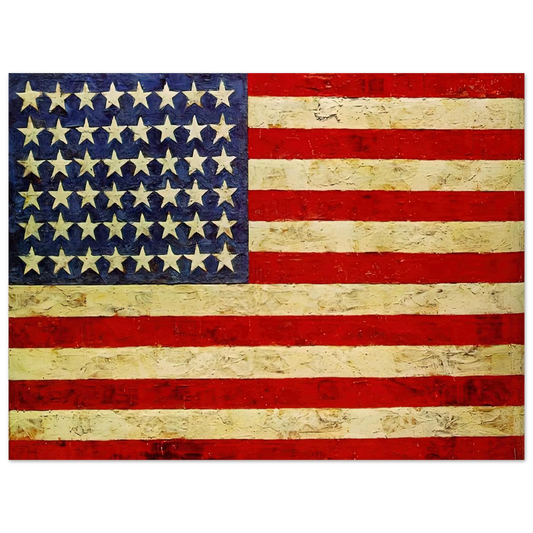 Jasper Johns - FLAG  75x100 cm / 30x40inches Fine Art Poster