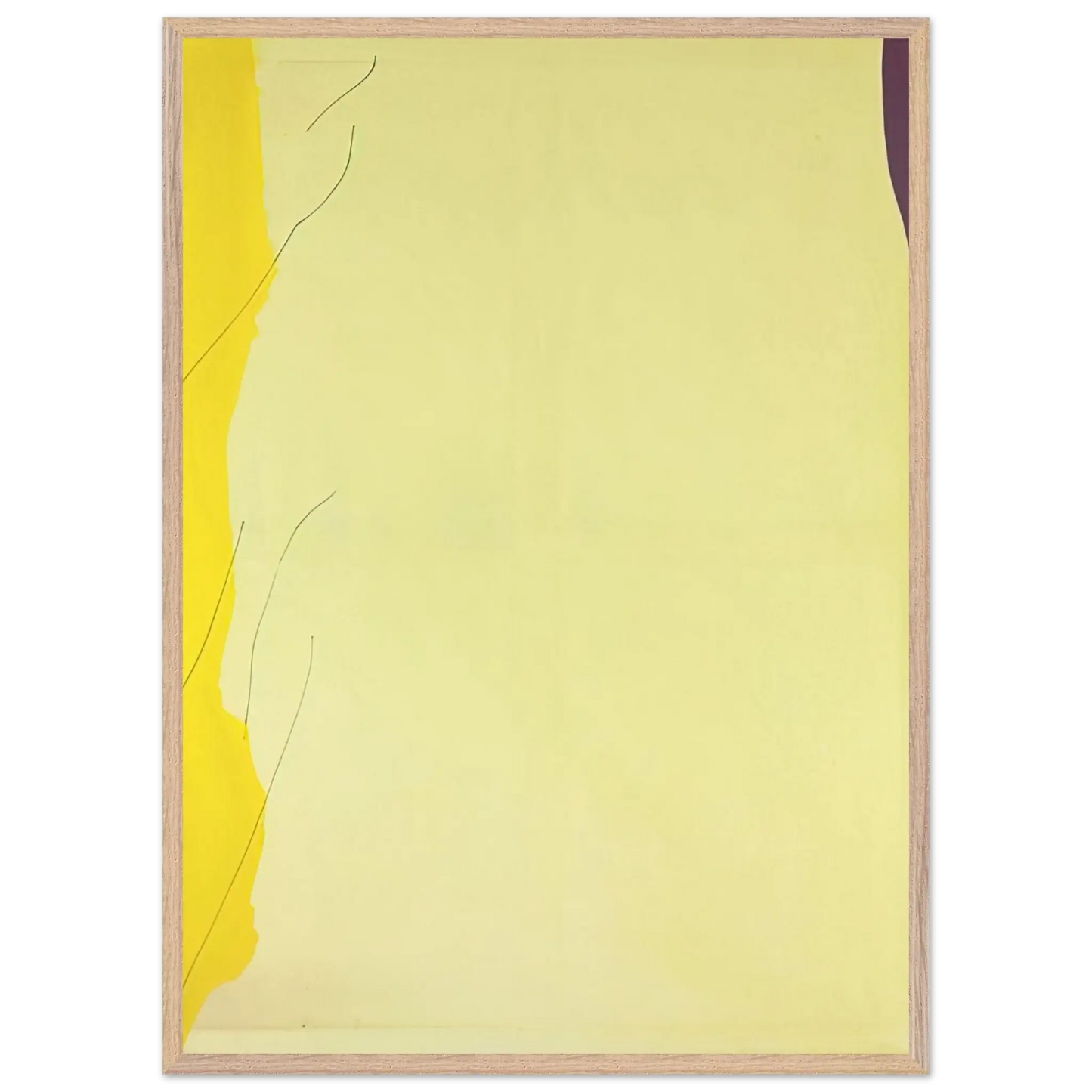 Helen Frankenthaler - Distillation - 1973 Wall art - 45x60 cm / 18x24 Inches - Premium Wooden Framed Poster With Fine Art Paper - Wood frame