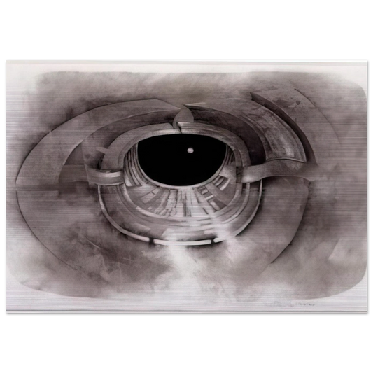 UNTITLED 1962 1 - Lee Bontecou Brushed Aluminum Print - 70x100 cm / 28x40 inches | Lee Bontecou Aluminum Print | Lee Bontecou Prints