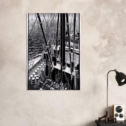 FREIGHTER SEPTEMBER 1936 1936 - MC Escher Brushed Aluminum Print - 70x100 cm / 28x40 inches | MC Escher Aluminum Print | MC Escher Prints | Maurits Cornelis Escher Prints