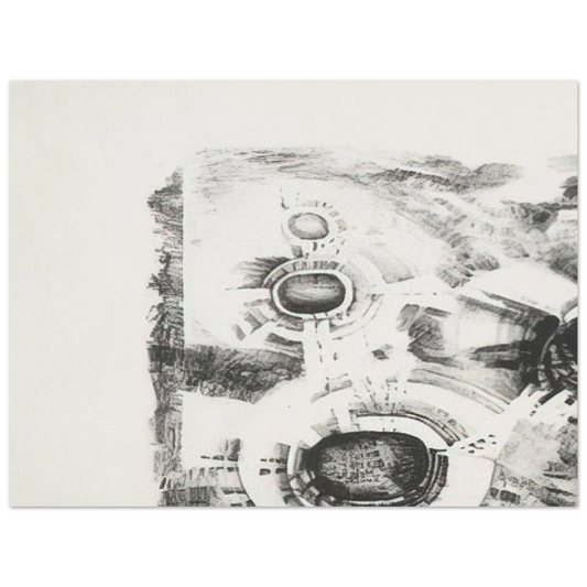 Lee Bontecou - SECOND STONE 1962  75x100 cm / 30x40inches Fine Art Poster