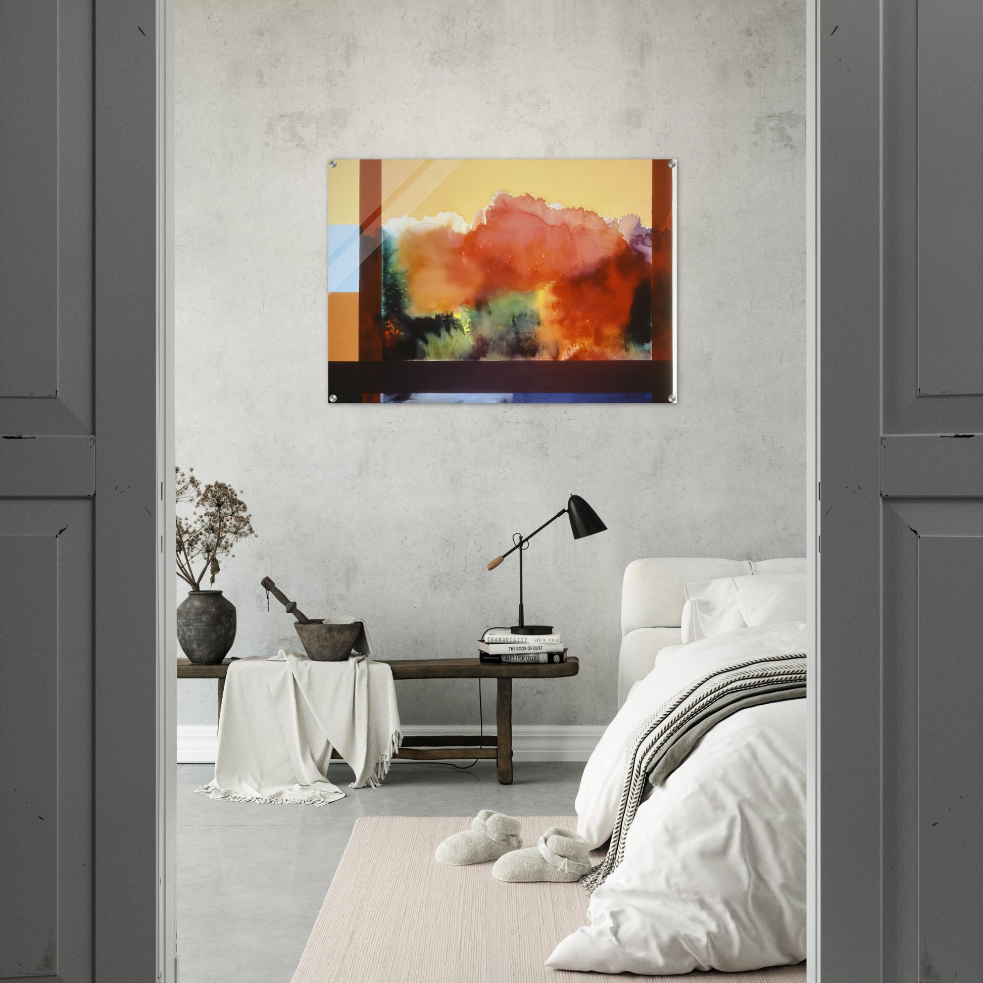 For The Gypsy and His Daughter - 1985 - Ronnie Landfield Acrylic Print - 70x100 cm / 28x40″ inches | Ronnie Landfield Wall Art | Ronnie Landfield Prints