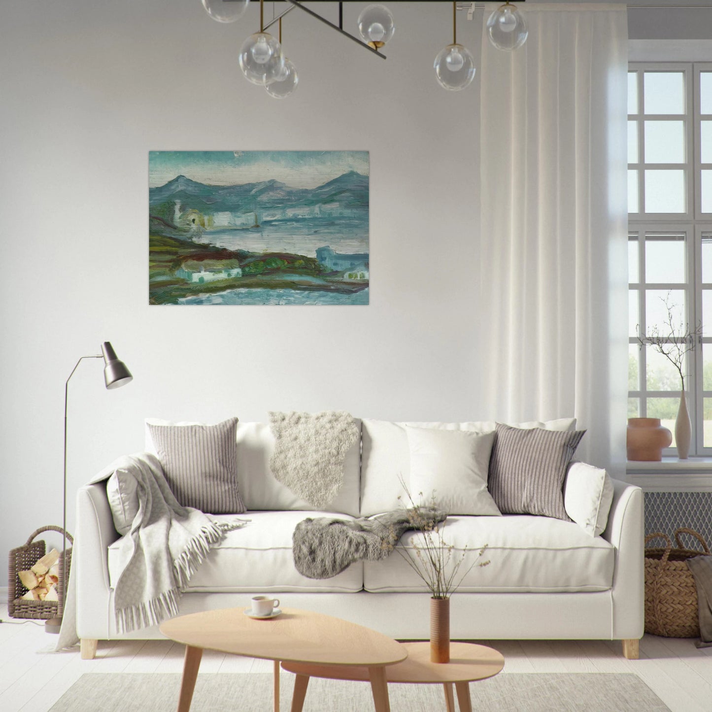CADAQUES 2 - Salvador Dali Brushed Aluminum Print - 70x100 cm / 28x40 inches | Salvador Dali Aluminum Print | Salvador Dali Prints