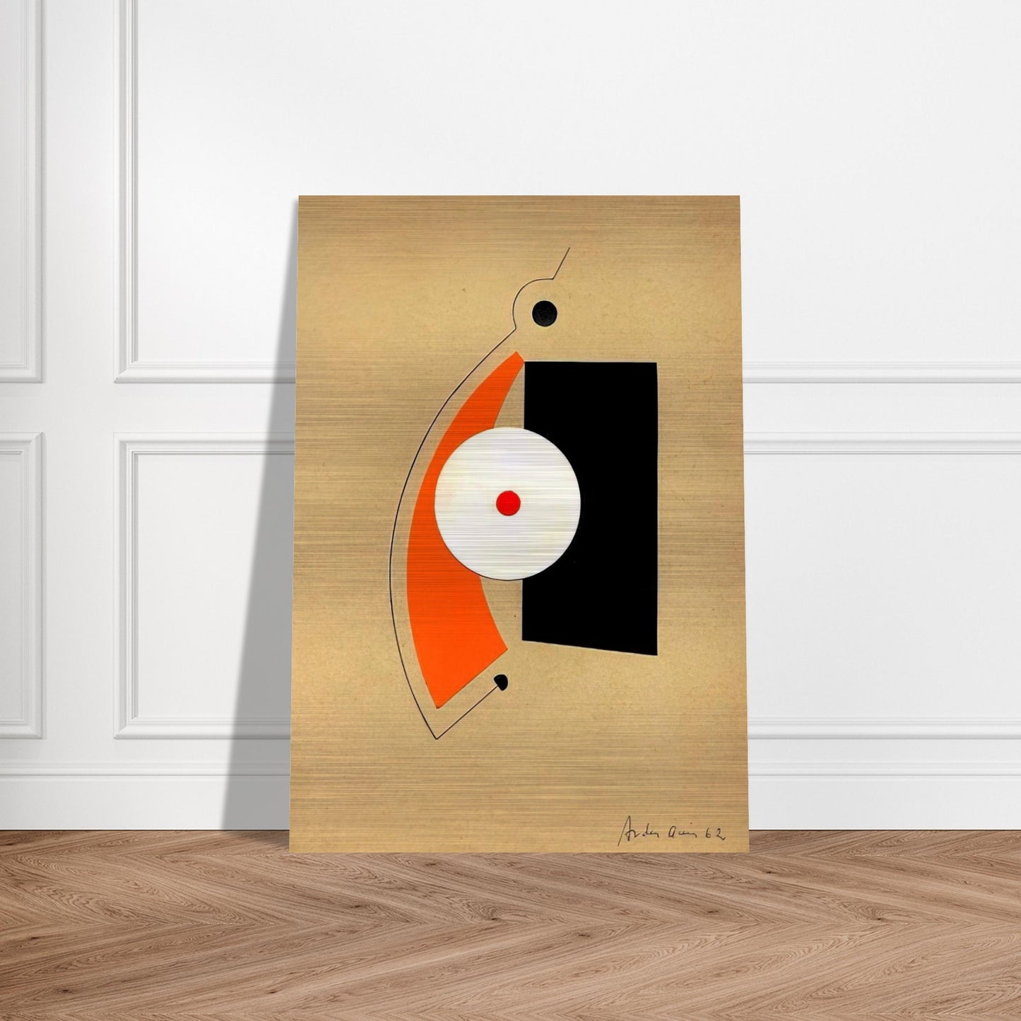 Untitled - 1962 - Carmelo Arden Quin Brushed Aluminum Print - 70x100 cm / 28x40 inches | Carmelo Arden Quin Aluminum Print | Carmelo Arden Quin Prints
