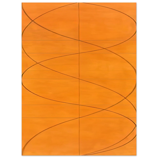 Robert Mangold - COLUMN PAINTING 16 2004  75x100 cm / 30x40inches Fine Art Poster