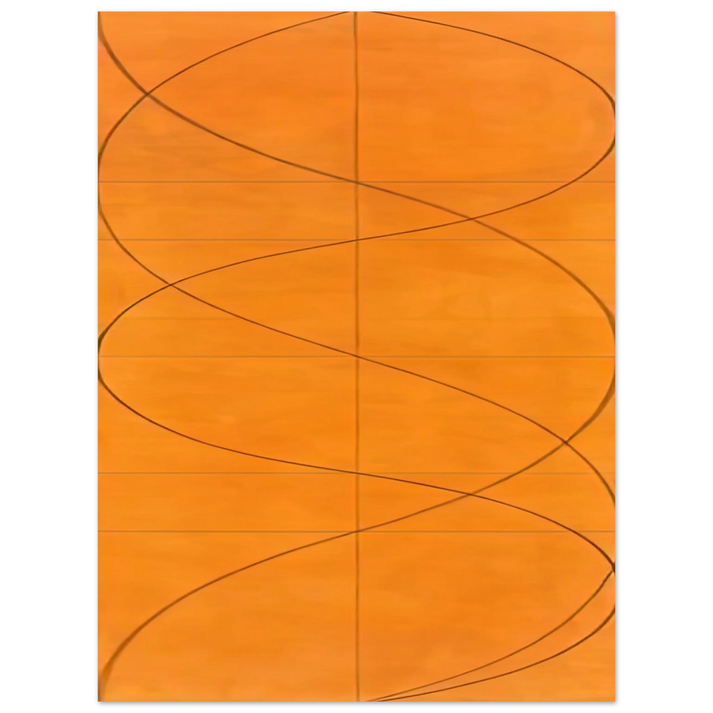 Robert Mangold - COLUMN PAINTING 16 2004  75x100 cm / 30x40inches Fine Art Poster