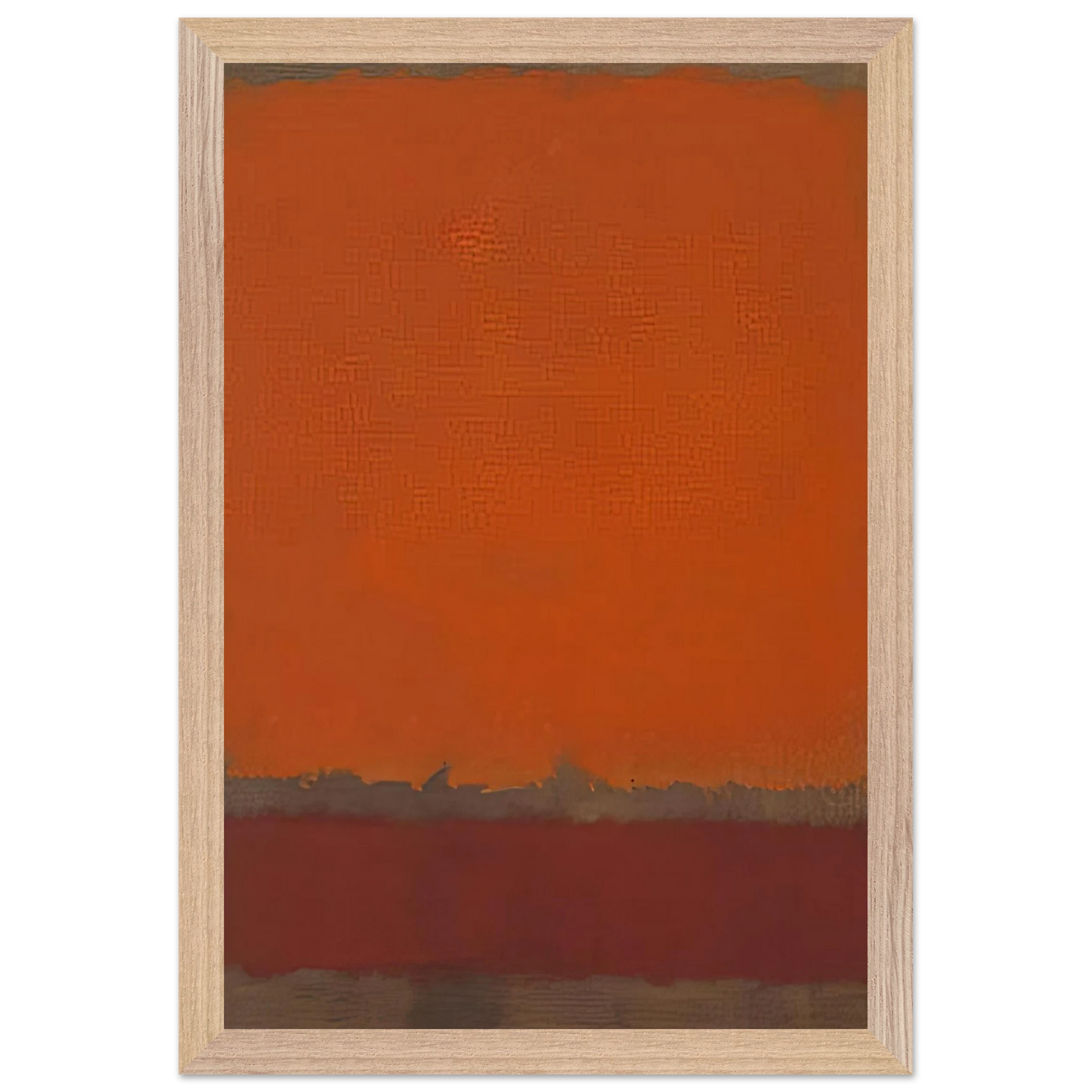 Mark Rothko - Ochre and Red on Red - 1962 Wall Art - 30x40 cm / 12x16 inches - Premium Wooden Framed Poster With Fine Art Paper-canvas - Black frame