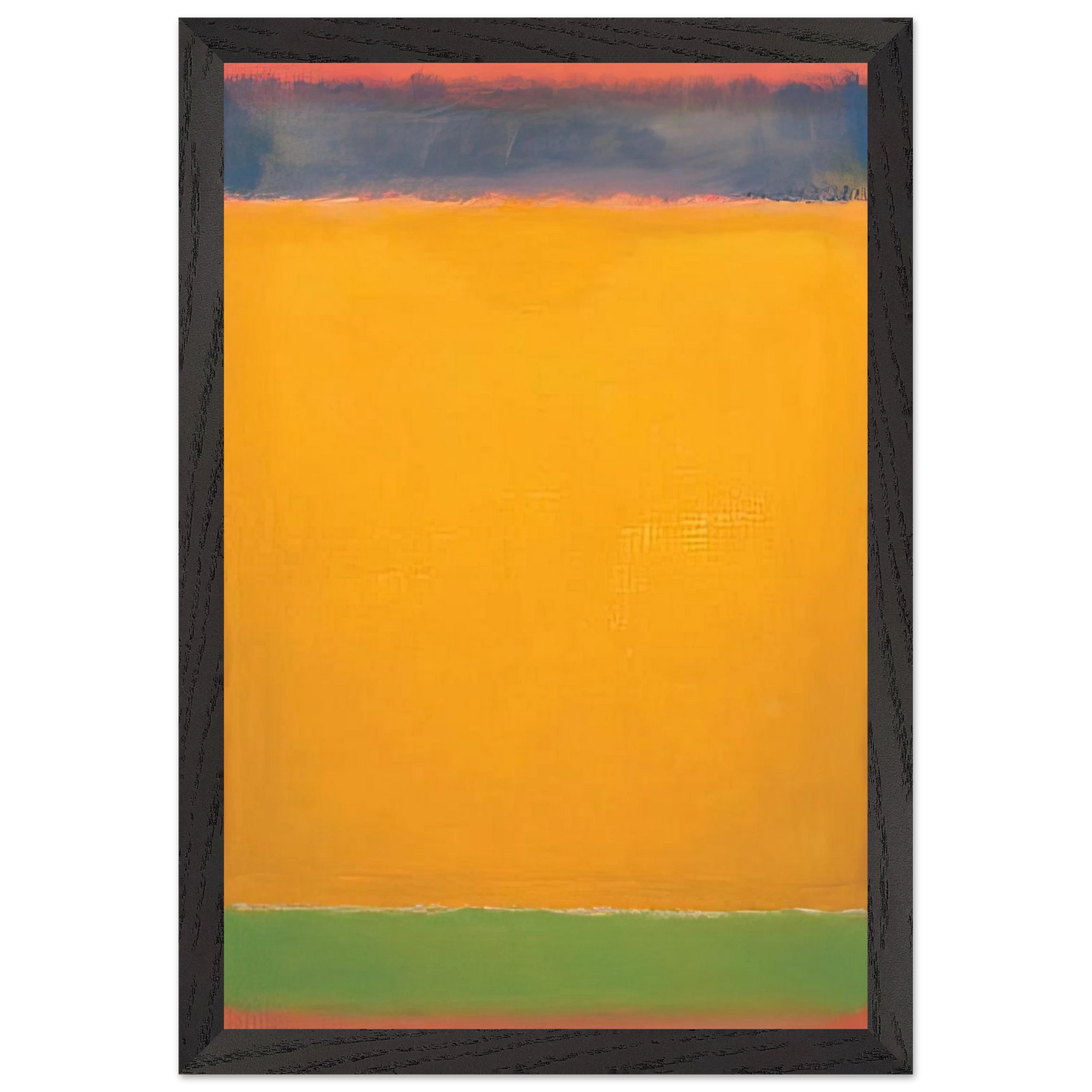 Mark Rothko - United Blue, Yellow, Green on Red - 1954 Wall Art - 30x40 cm / 12x16 inches - Premium Wooden Framed Poster With Fine Art Paper - White frame