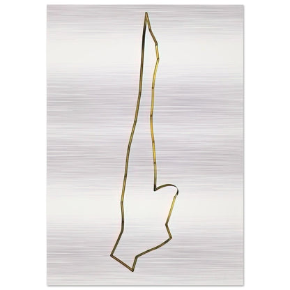 Mobile Articulated Sculpture - 1948 - Gyula Kosice Brushed Aluminum Print - 70x100 cm / 28x40 inches | Gyula Kosice Aluminum Print | Gyula Kosice Prints