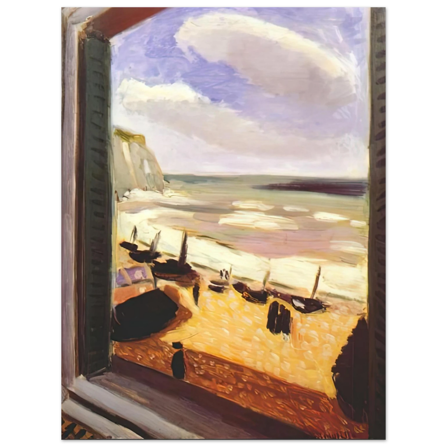 Henri Matisse - OPEN WINDOW AT ETRETAT 1921  75x100 cm / 30x40inches Fine Art Poster