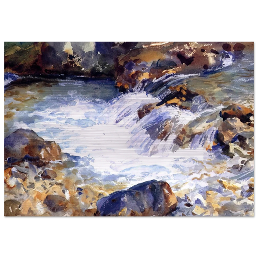 In the Tyrol - John Singer Sargent Brushed Aluminum Print - 70x100 cm / 28x40 inches | John Singer Sargent Aluminum Print | John Singer Sargent Prints