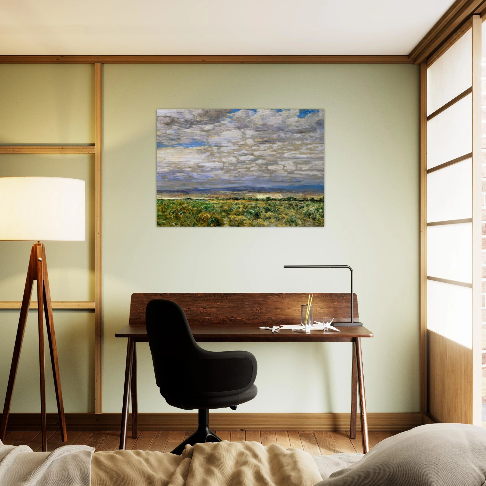 On the Snake River, Oregon - Childe Hassam Brushed Aluminum Print - 70x100 cm / 28x40 inches | Childe Hassam Aluminum Print | Childe Hassam Prints