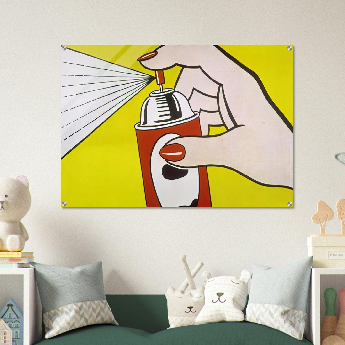 SPRAY 1962 - Roy Lichtenstein Acrylic Print - 70x100 cm / 28x40″ inches | Roy Lichtenstein Wall Art | Roy Lichtenstein Prints