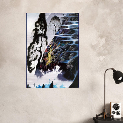 Radient Splendor - Eyvind Earle Brushed Aluminum Print - 70x100 cm / 28x40 inches | Eyvind Earle Aluminum Print | Eyvind Earle Prints