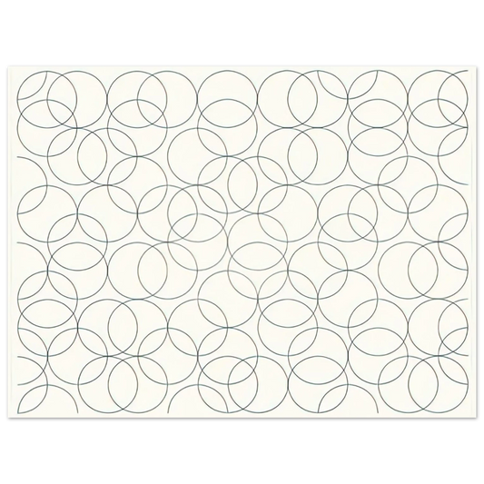 Bridget Riley - COMPOSITION WITH CIRCLES 5 2005  75x100 cm / 30x40inches Fine Art Poster
