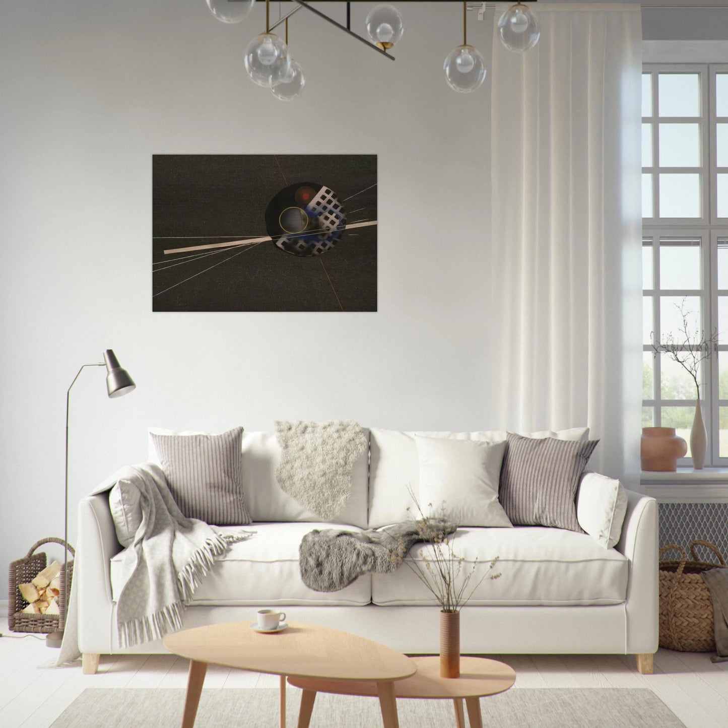 Emery Paper collage - Laszlo Moholy-Nagy Brushed Aluminum Print - 70x100 cm / 28x40 inches | Laszlo Moholy-Nagy Aluminum Print | Laszlo Moholy-Nagy Prints