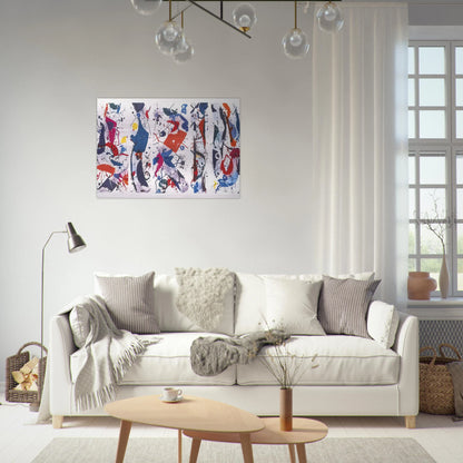 The Five Continents - Sam Francis Brushed Aluminum Print - 70x100 cm / 28x40 inches | Sam Francis Aluminum Print | Sam Francis Prints