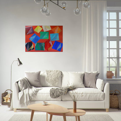 Wig-Wam - 1991 - Piero Dorazio Brushed Aluminum Print - 70x100 cm / 28x40 inches | Piero Dorazio Aluminum Print | Piero Dorazio Prints